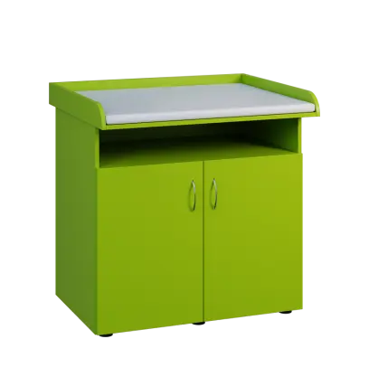 PP - 106 pult přebalovací s matrací, 2-dveřový, nika, jarní zeleň